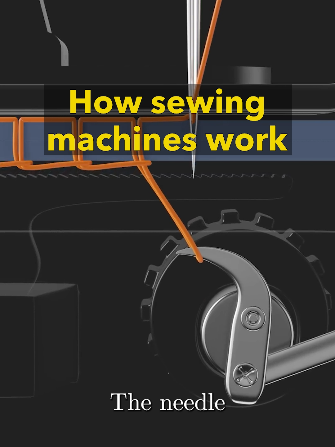 This is how a sewing machine ACTUALLY works. #sewing #howitworks