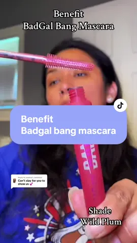 Replying to @Joanna have you tried the limit edition @Benefit Cosmetics new Badgal Bang Mascara in shade Wild Plum. #benefitcosmetics #badgalbang 36 Hour Wear #benefitpartner #BAGgalBANG #benefit #benefitbrows #mascara #lashes #longlashes 