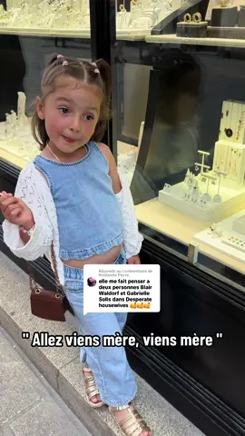 Réponse à @Rodlande Pierre Une petite Blair Waldorf de 5 ans il paraît 😂❤️ Bon c’est vrai qu’elle sait plutôt ce qu’elle veut ✨ #anna #pourtoi #fyp #viral #shopping #gitan #gitans #family 