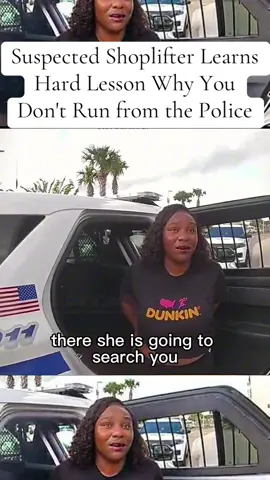 #CapCut Suspected Shoplifter Learns Hard Lesson Why You Don't Run from the Police #cops #police #crime #arrested #fyp #news 