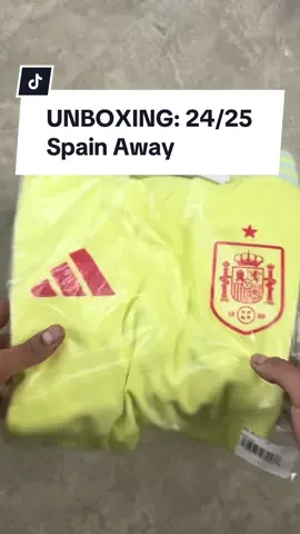 Unboxing #EURO2024 semi-finalists Spain’s 24/25 Away jersey 🇪🇸 - - Bright yellow meets pale blue with a pop of striking red 🔥 - Not your typical Spanish kit, but that's what makes it collectible - Featuring the carnation, Spain's national flower  - Are you loving the vibrant colors or prefer something more traditional? Let us know in the comments 💬  - Available at the link in our bio ⭐  - #SpainAway #Euro2024 #FootballFashion #SoccerStyle  #Spain #JerseyLove #SoccerFans