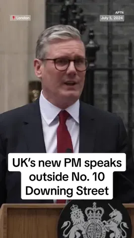 New British Prime Minister Keir Starmer addressed media and supporters outside his official residence in Downing Street after the Labour Party scored a historic win over the Conservatives.