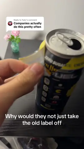 Replying to @Tyler why would they not take the old label of and then wrap the can #energy #energydrink #gfuel #gfuelenergy #helpme 