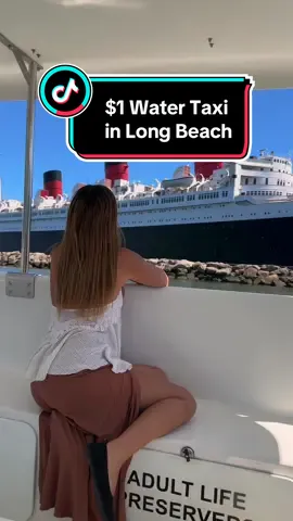 Have you tried going on the $1 water taxi ride in Long Beach with @longbeachtransit ? 🚢 This boat ride is called the Aquabus and it will last for about 10 minutes.  Where to Board: * Dock 4 by the Aquarium * Shoreline Village, Dock 9 * Queen Mary  🏷️You can either pay through cash or through their app ‘Ride LBT 📌Check their website for more info and schedule: https://ridelbt.com/watertaxis/ Enjoy the ride!!! #thingstodoinlongbeach #longbeachcalifornia #longbeach #thingstodoinla #losangelescounty #longbeachcalifornia #socal 