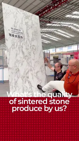 What’s the quality of sintered stone produced by us? #porceliantile #sinteredstone #marble #buildingmaterials #Керамическаяплитка #укладкаширокоформатнойплитки #gạchkhổlớn #GạchVânGỗ #renovation 