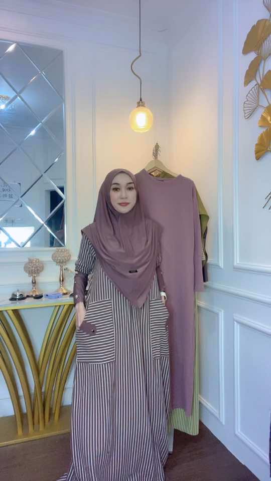 Rekomendasi gamis knit salur set hijab mewah cantik elegant..gabung live ku yuks bun..#LIVEhighlights #TikTokLIVE #LIVE #rekomendasigamis #gamismurah #fypシ゚viral 