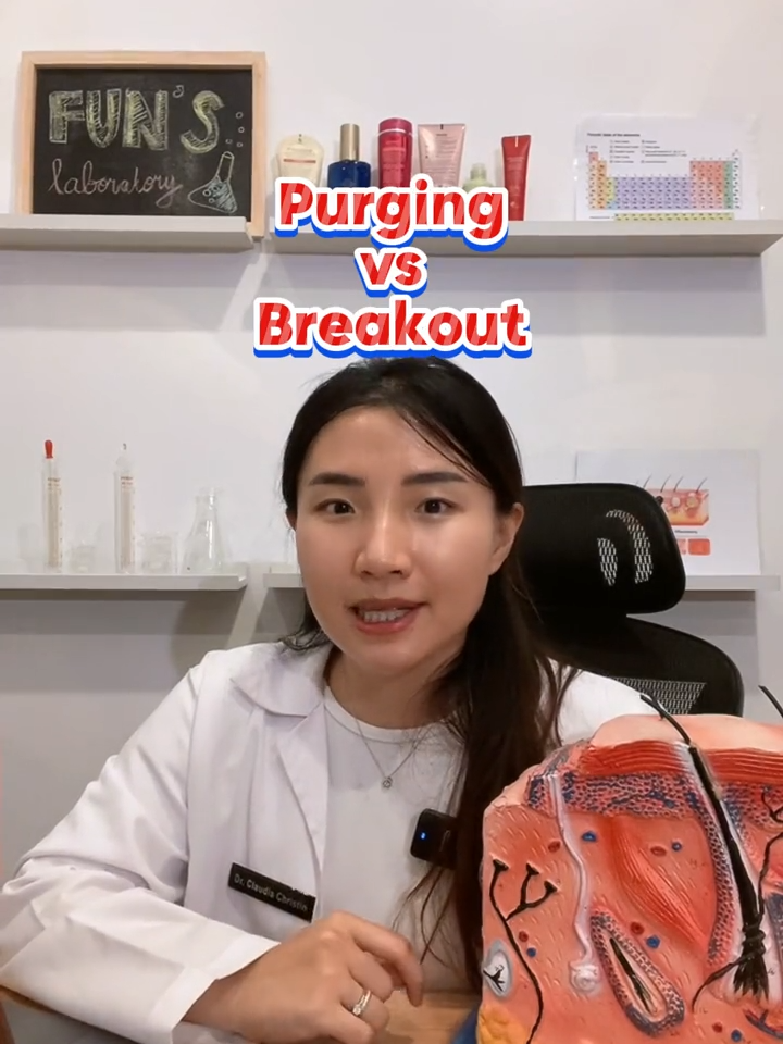 gimana sih caranya bedain purging sama breakout? #funskincare #purging #breakout