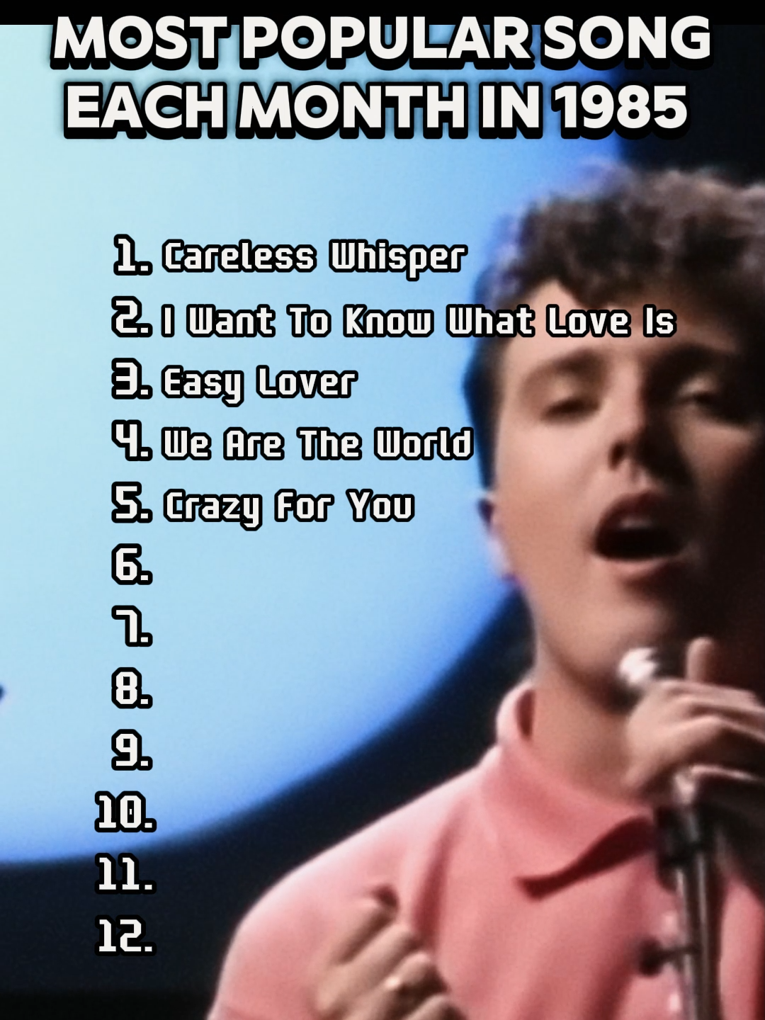 Most Popular Song Each Month in 1985 #1985 #80s #70s #70smusic #80shits #fyp #80smusic #80shits #Song #1980s #Music #Classics #Hits #60s70s80smusic #popular #longervideos #fanedit