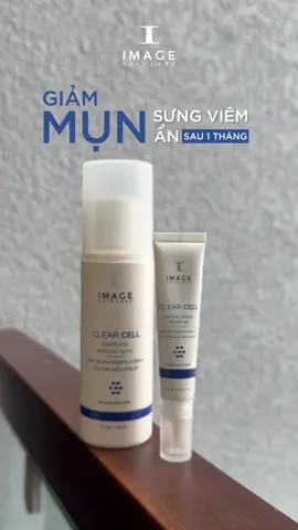 Mụn sưng viêm, mụn ẩn khiến bạn phiền toái nhưng tình trạng mụn sẽ GIẢM SAU 1 THÁNG nếu bạn dùng ngay bộ đôi CLEAR CELL này #giammun #munviem #clearcell #chammun #imageskincare #imageskincarevietnam 