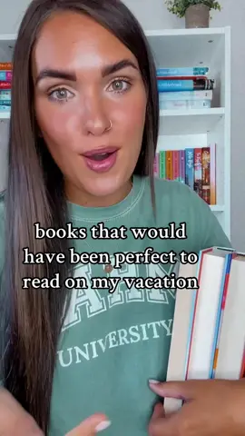 You should go on vacation just to read these 🤪📖 #beachread #summerreading #bookrecs #bookrecommendations #abbyjimenez #elinhilderbrand #romancebookrecs #romancebooktok #mysterybooks #bookrecommendations 