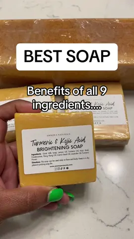 #1 soap with 9 ingredients that is food for your skin  #dealsforyoudays #dealsfordays #fypシ゚viral #darkspottreatment #glassskin #turmericskincare #turmericsoap #viralsoap #soapmakersoftiktok 