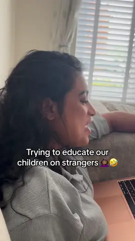 Trying to educate our children om strangers and our daughter came up with this 🤦🏾‍♀️🤣 Although it worked.. #islam #muslim #strangers #parenting #educating #bengali #bangladesh 