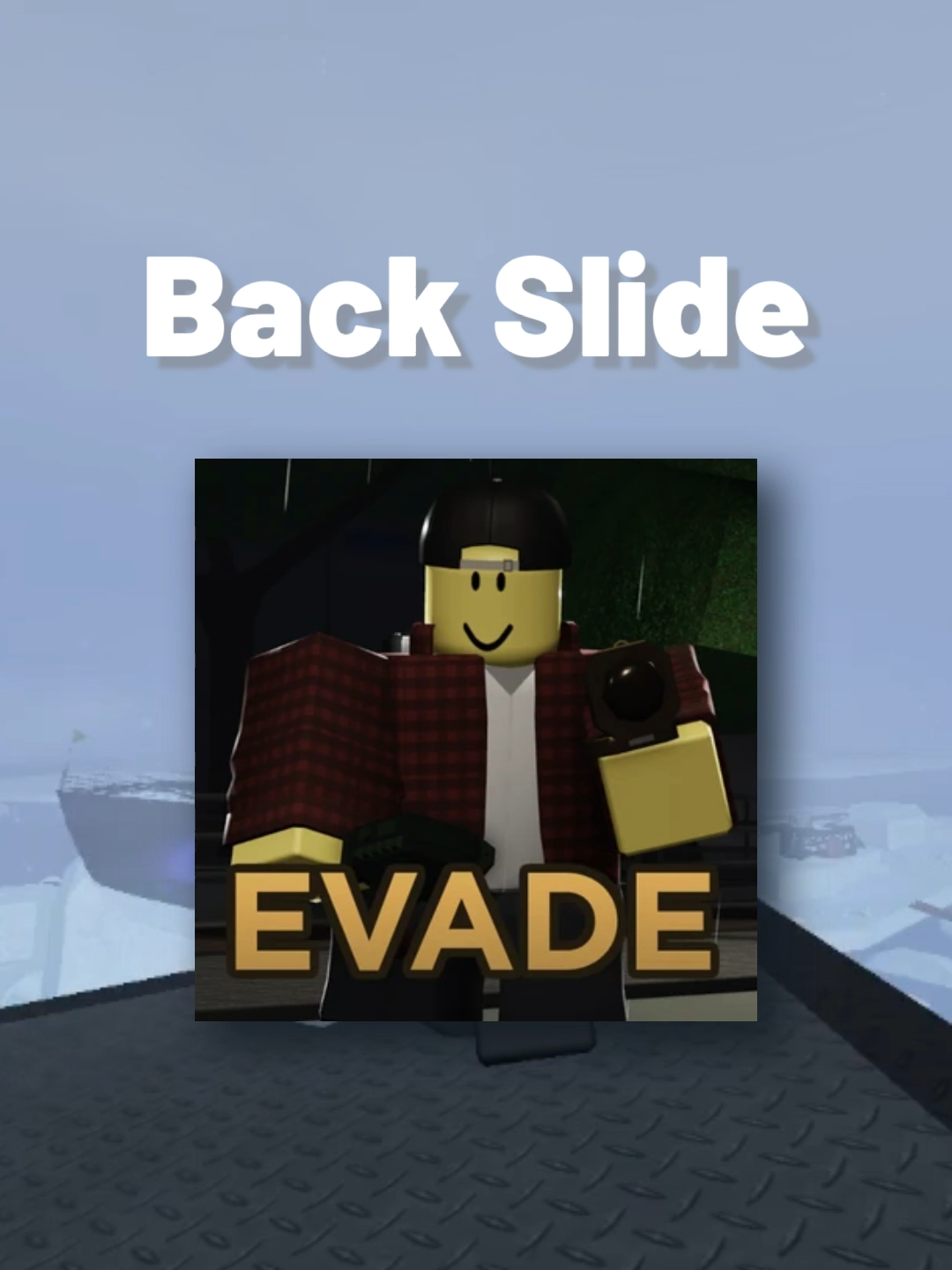 Como hacer Back Slide en Evade  #evade #evaderobloxtips #evaderoblox #backslide #backslideevade #tutorial #guide