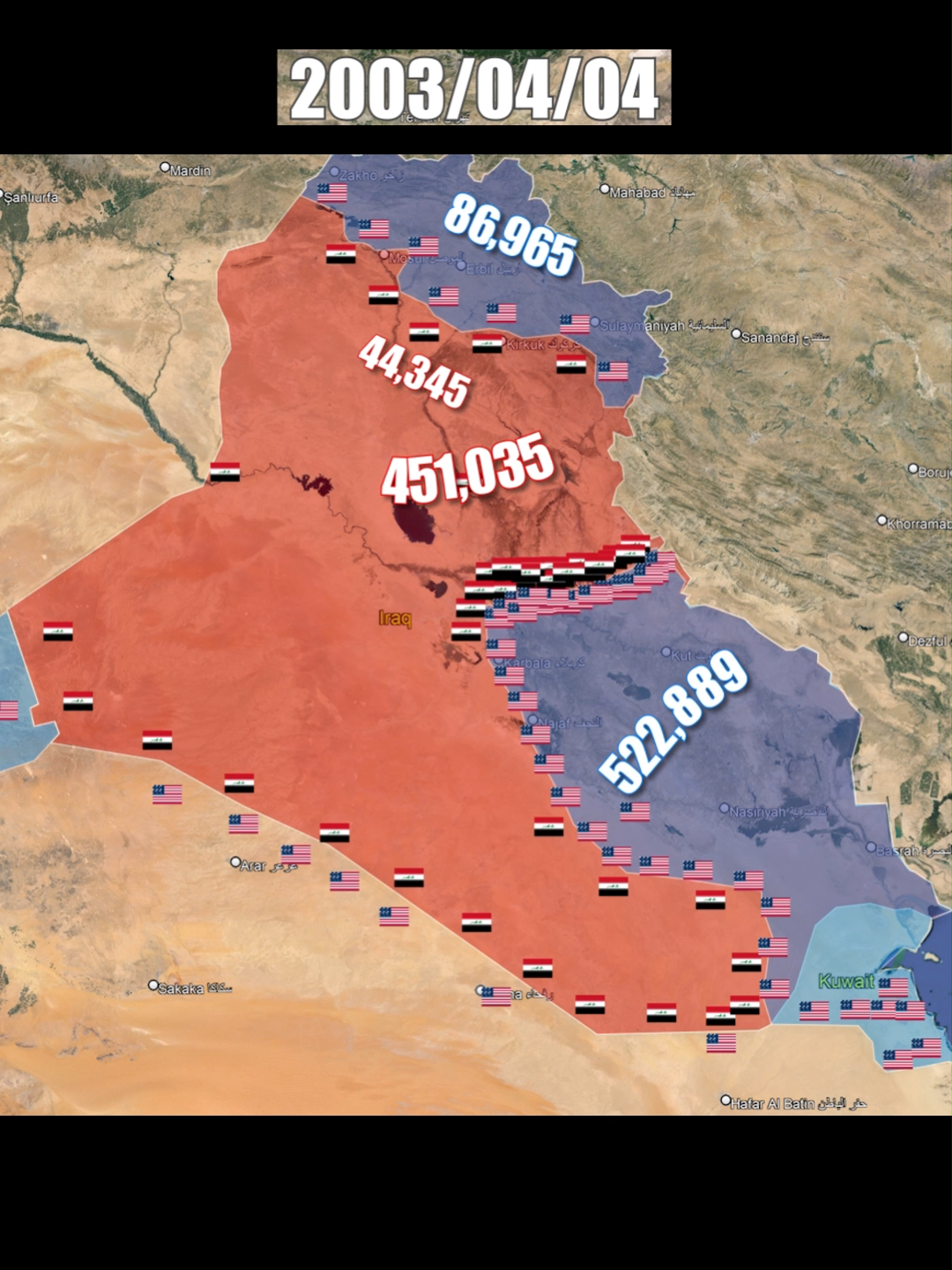 America-İraq War 2003 #america #war #mapping #iraq #fyp