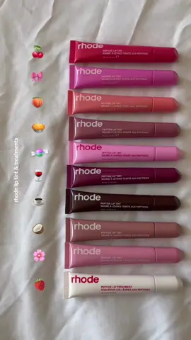 in love with all my @rhode skin lip tints and treatments 🩰💓🍒 do the new summer drop is iconic and my favorites are shortcake and guava spritz! ✨ spot any favorites or ones you want to try? @Hailey Bieber  rhode peptide lip treatment, rhode, rhode skin, rhode peptide lip tints, lip tints, lip products, lip product addict, beauty addict, beauty, hailey bieber #rhode #rhodeskin #rhodepeptideliptreatment #haileybaldwin #liptint #liptreatment #haileybieber #beauty #beautybloggers #beautytips #beautyaddict #lipproducts #lipproduct #lipgloss #liptints #rhodeskin #rhodeskincare #lipcare