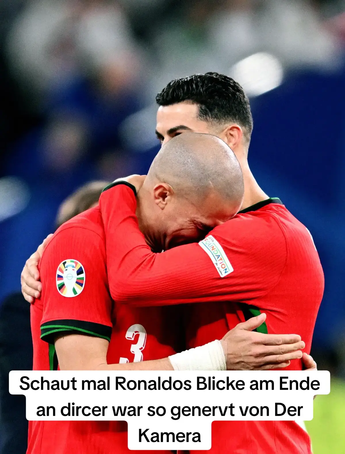 Schaut mal Ronaldos Blicke am Ende an dircer war so genervt von Der Kamera . . . Ronaldo crying moments💔Cristiano Ronaldo Consoling Crying Pepe after Portugal's Eliminated from Euro 2024 😭💔Goat CR7 He Cries. #cr7 #cristianoronaldo #cristiano #siuuuu #virals #viralpage #football #Soccer #goat #goat #CR #viralpost #portugal #EURO2024 @TikTok @TikTok Deutschland @TikTok Trends#cr7 #cristianoronaldo #cristiano #siuuuu #virals #viralpage #football #Soccer #goat #goat #CR #viralpost #portugal🇵🇹 @EURO2024 @TikTok Deutschland @TikTok Trends @꧁⭑⭒ BOLLYQUEEN ⭑⭒꧂ 