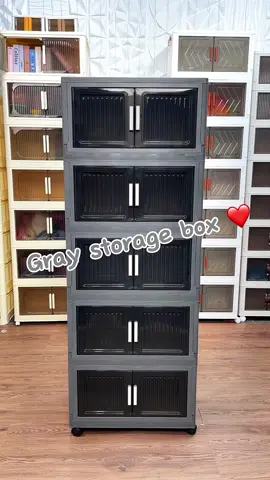 Gray and Great 🤩#storageboxes #stackableboxes #box #storage #organize #stackablecabinet #foldablecabinet #largecabinets #largefoldableboxes 