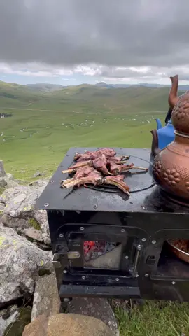 Lamb Shanks in the Valley 😍🔥 #lamb #lambshank #cooking #outdoorcooking #Recipe #fyp 