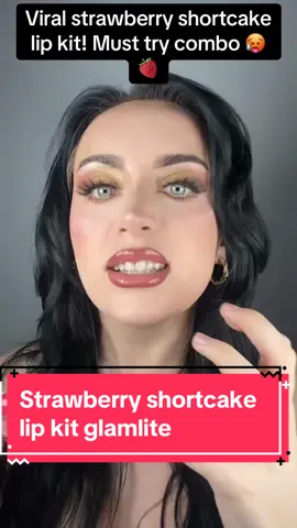 Must have strawberry shortcake lip kit by @Glamlite is a must have #glamlite #glamlitecosmetics #stawberry #strawberryshortcake #makeuphack #makeupproducts #makeuptutorials #eyeshadowtutorial 