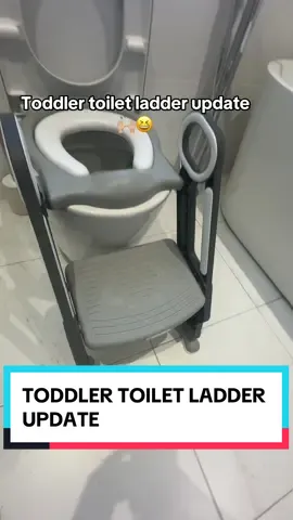 Toddler toilet ladder update… it does fit😆 so happy!  Why didn’t I think of this myself to just lift the toilet seat up🫣🫠  #TikTokMadeMeBuyIt #toddlertoiletseat #toddlerbuys #toddlertok #mumsoftiktok #mumbuys #pottytraininngtips #toilettraining 