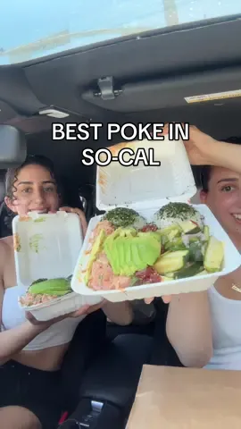 📍 Jus’ Poke | Redondo Beach Best poke I’ve had in SoCal! Tastes closest to the one I had in Hawaii😮‍💨🔥🍣  @jae 🍉  We got the Hawaiian, Spicy and Sweet Thai flavors. We also got a side of their homeade pickles which I also devoured!  Total was about $17 per bowl but we added avocado so $19 per person #juspoke #poke #bestpoke #socalpoke #socalfoodie #losangelesfoodie #fyp 