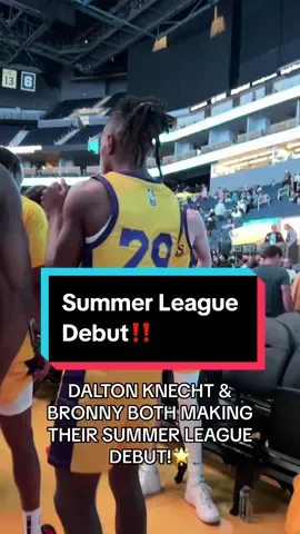 Summer League hoops start now!🙌🎉 #NBA #Basketball #Bronny #Lakers #DaltonKnecht @Lakers @0. 