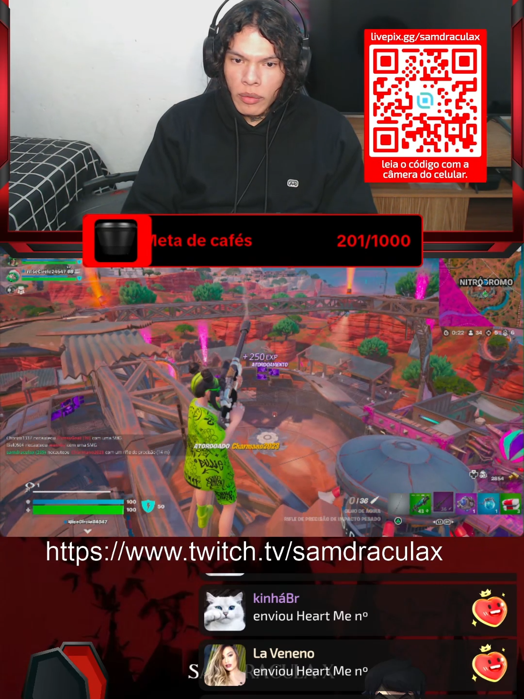 300 🦇🧛🎮 #SamDraculaX #Fortnite # Gameplay