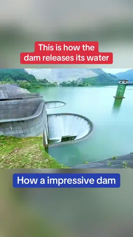 How a dam releases water #fypシ゚viral #foryou #moment #impressive #how #dam #release #water #disaster🌔 