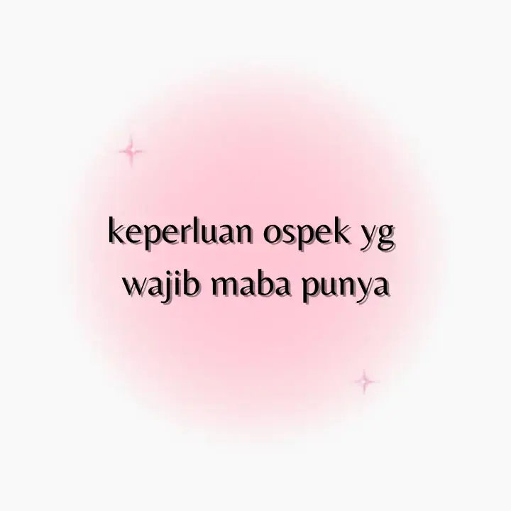 #keperluanospek #perlengkapanospek #ospek2024 #maba2024 