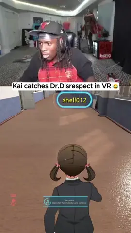 Kai Cenat finds Dr.Disrespect in VR Chat 😂 #kaicenat #kaicenatclips #vrchat #clips #funny #meme #trending #viral