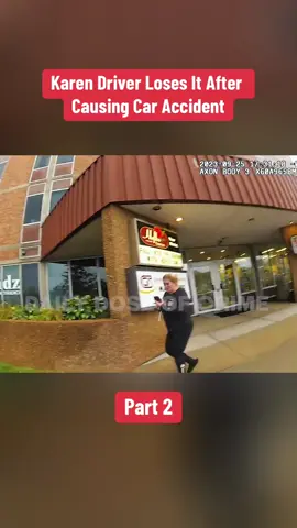 Part 2 | Karen Driver Loses It After Causing Car Accident#cops #copsoftiktok #copstiktok #police #policeofficer #policeoftiktok #karen #causing #car #accident 