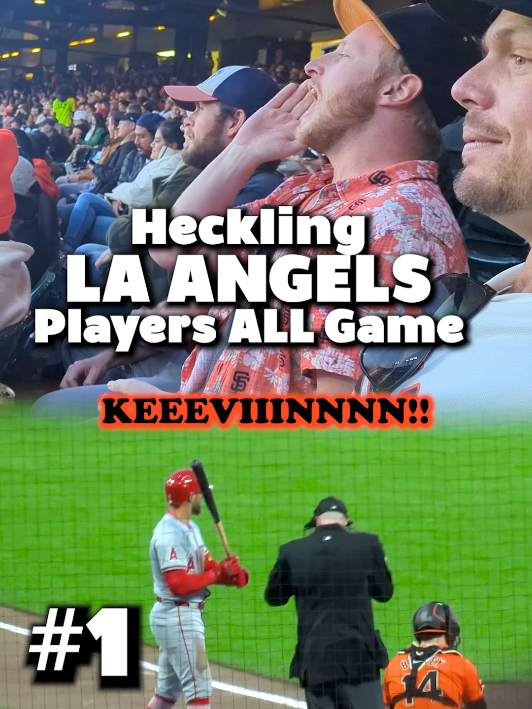 Kevin was definitely talking to the ump about us #heckling #laangels #chirps #baseball #sfgiants  @sfgiants @angels