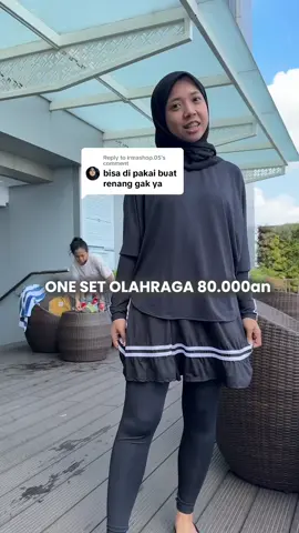 Replying to @irmashop.05 APPROVED BISA DIPAKE BUAT RENANG GUYS!!! #onesetolahraga #bajuolahraga #setelanolahraga #bajugym #bajurenanghijab #bajurenang #pakaianolahraga 