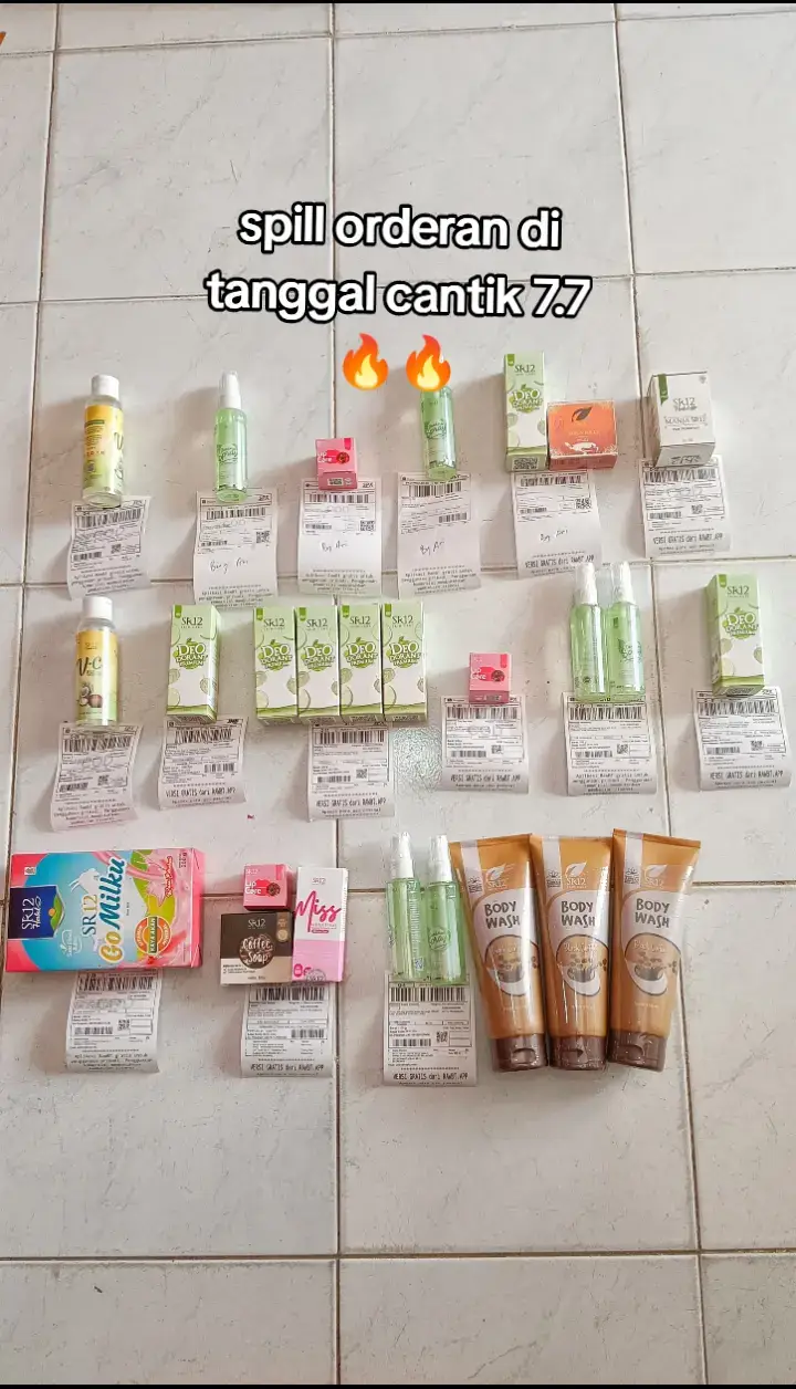 Tanggal cantik emang gak afdol kalo gak checkout ya ga sihhh? Liat nihh pada mborong semua khann... #distributorsr12 #deospraysr12 #gomilkusr12 #sr12herbalskincare 