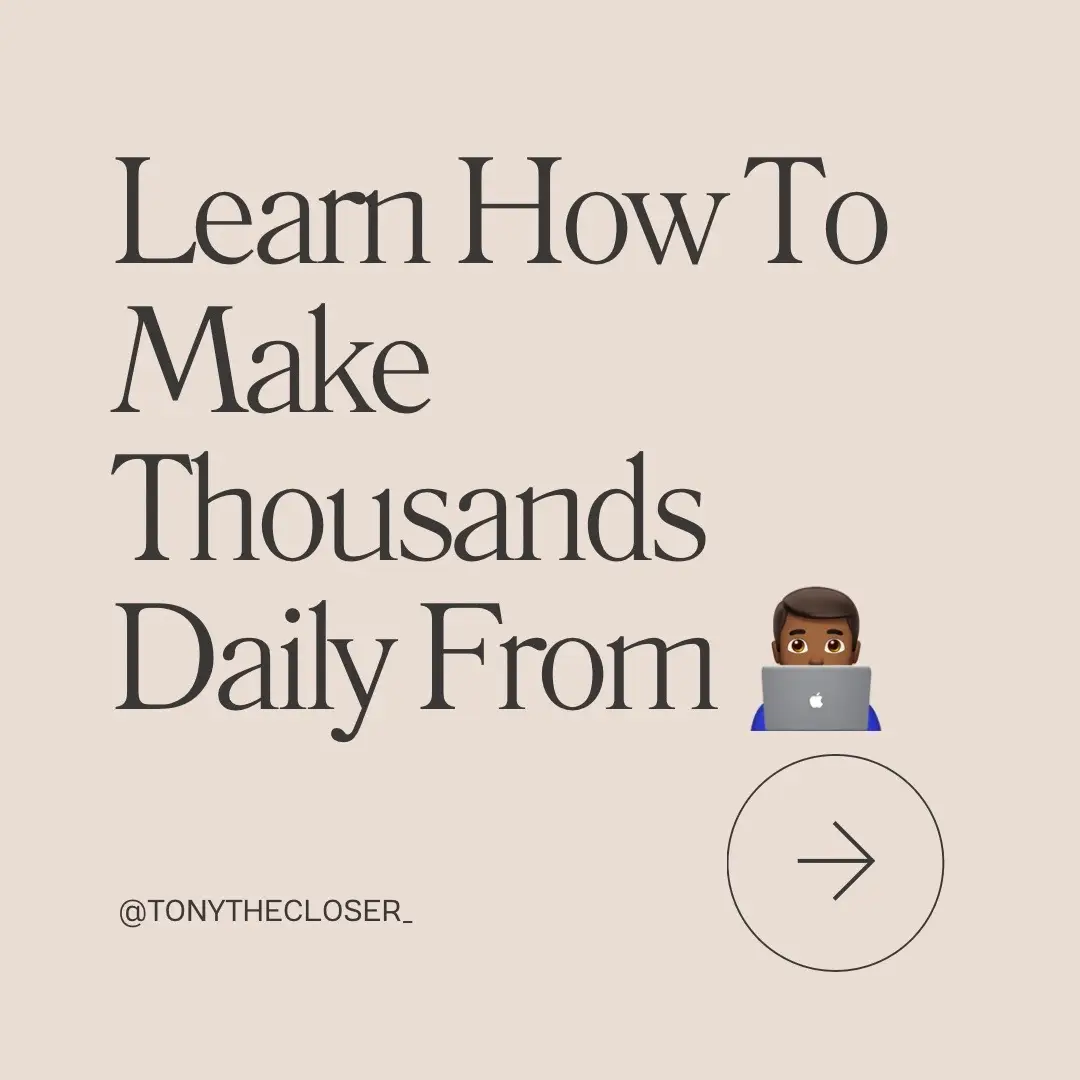 📌SAVE FOR LATER⬇️ 1️⃣ Pick your niche- choose one that you are passionate & knowledgeable about. Pick a problem your ideal customer has & solve it with a guide, ebook or planner. 2️⃣ Open a Canva account-FREE option or paid. 3️⃣ Choose a template for your ebook or template & choose colors, fonts & pictures to match your brand. 4️⃣ Use ChatGPT to create content for your ebook & transfer it to your template. Make sure to make the content sound more human. 5️⃣ Download your creation into a PDF onto your computer. 6️⃣ Set up your Stan Store-Create an account with Stan Store (use the link in my Stan Store to get 14 days for free)& add your store link to your IG bio.  7️⃣ Upload your product into Stan Store as a “Digital Product” into your “My Store” in Stan. 8️⃣ Add a picture of your product, short description, set the price. Add the PDF to the “Upload your Digital Product”section. When someone buys from your store, Stan will send them a confirmation email with a link to your product. This is why I love Stan Store! It is the only website you need to run your digital marketing business! It does it all for you in one place, including sales funnels & email automations. Your All-In-One Creator Store. No need for complicated integrations! 9️⃣ Promote on Instagram by creating valuable content on your new or existing page & drive traffic to your Stan Store. Make valuable, shareable, informative and educational content. “That’s great and all but I don’t know the first thing about social media, content creation, how to set up my systems & everything else that comes with digital marketing!” If you are ready to finally change your life… Cmment: Day Pass and I will send you info on me helping you live create your own 🙌🏾 Everything you need is in the link in my bio 🔗 Free beginner’s guide ⬇️  @tonythecloser_ DISCLAIMER: Please note that results are not guaranteed. What I do is not a get-rich-quick scheme. My results come from hard work and sacrifices I made. This is for educational purposes only. #digitalmarketing #digitalproduct #passiveincome #digitalmarketingforbeginners #howtomakemoneyonline #creatorinsights 