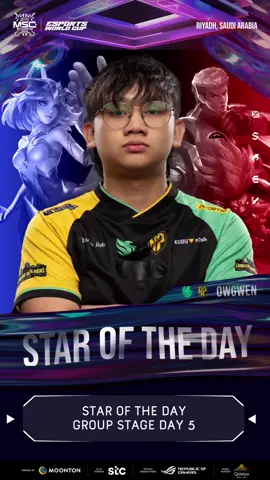 He's not only a father, he's also our Star of the Day today ⭐ Owgwen showcased a WORLD-CLASS performance, one he dedicates to his newborn son, as Falcons AP Bren's main playmaker, protector, and first line of defense. With his World Champion winning skills, his performance secured FCAP the top position in Group D! 👑 Time to See the World in the MLBB MSC 2024! 👇 📅 Knockout Stage: July 10th-14th, 2024  📅 Grand Finals: July 14th, 2024 📍 Boulevard Riyadh City #SEETheWorld #MLBBEsports #MLBB #MLBBMSC2024 #EWC #EWC2024 #MSC2024 #esportsworldcup #Owgwen #BrenLangMalakas #FalconsAPBren #GamingOnTikTok 