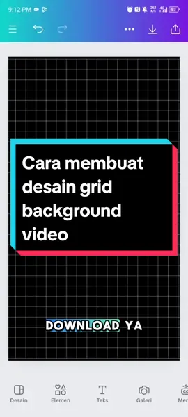cara mudah membuat desain grid untuk background video dengan canva #canva #fypシ 