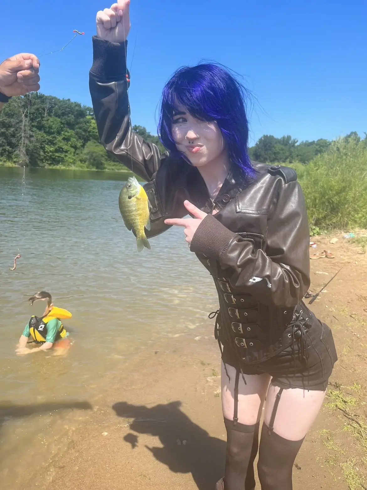 First time fishing and I caught my first fish!!! FISHING IS SO FUN OMG I CANNOT WAIT TO GO AGAIN