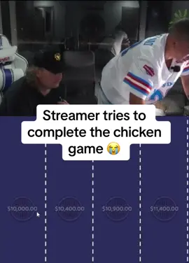 Streamer tries to complete the chicken game 😭 