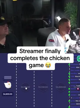Streamer finally completes the chicken game 😭