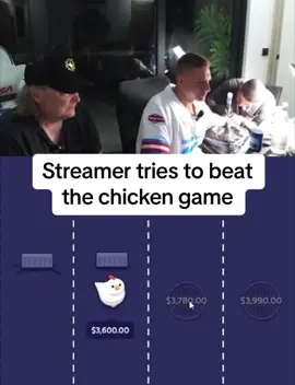 Streamer tries to beat the chicken game