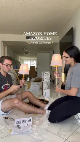 So much love for amazon home decor ✨🏠  @Amazon  #miamiinfluencer #miamiinfluencers #nanoinfluencer #fyp #contentcreator #amazonhomefinds #amazonhomefavorites #amazonhomedecor #homedecor #firstapt #firstapartment #firsthome #homedecorinspo #decorationideas #firsthometogether #furnishingourapt #amazonmusthaves #amazonfinds #wirelesswalllamps #wirelesslamp 