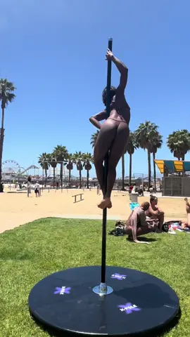 beach day + pole practice 