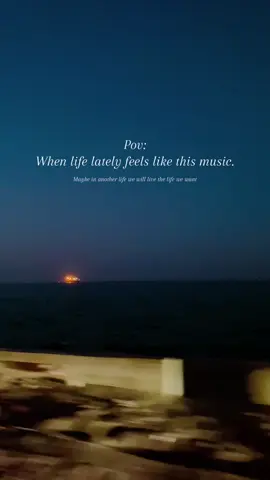 Maybe in another life 🤍 #fyb #fybシ #fybpage #tiktok #fybシviral #life #explore #explorepage #viraltiktok #sea #night #song #music #road #calm #peace 