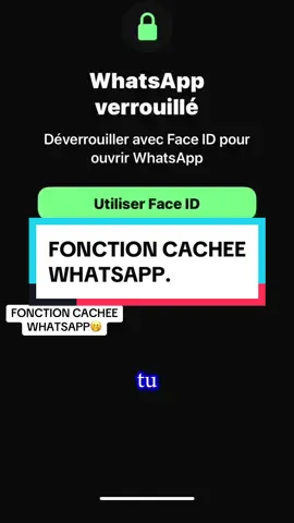 FONCTION CACHEE WHATSAPP#infotech509 #frypgシ #viral #trending #fry@Challenge TikTok 509🚀 