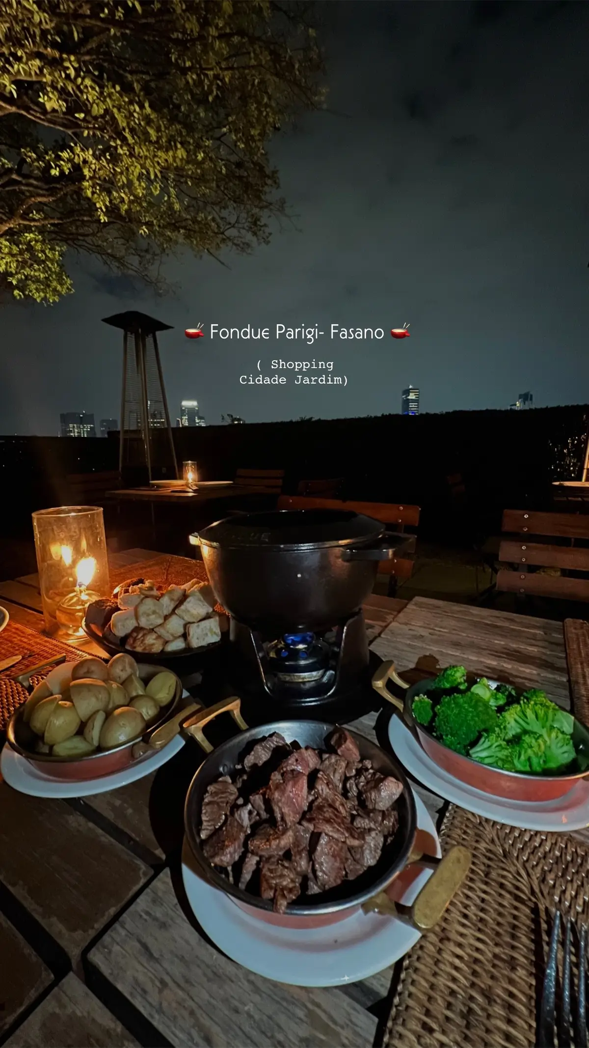 Marque nos comentários um amigo para conhecer o Foundue do Parigi com você 🤍 #shoppingcidadejardim #food #Parigi #fondue 