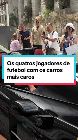 Os quatros jogadores de futebol com os carros mais caros! #ronaldo #futebol #futebolbrasileiro 