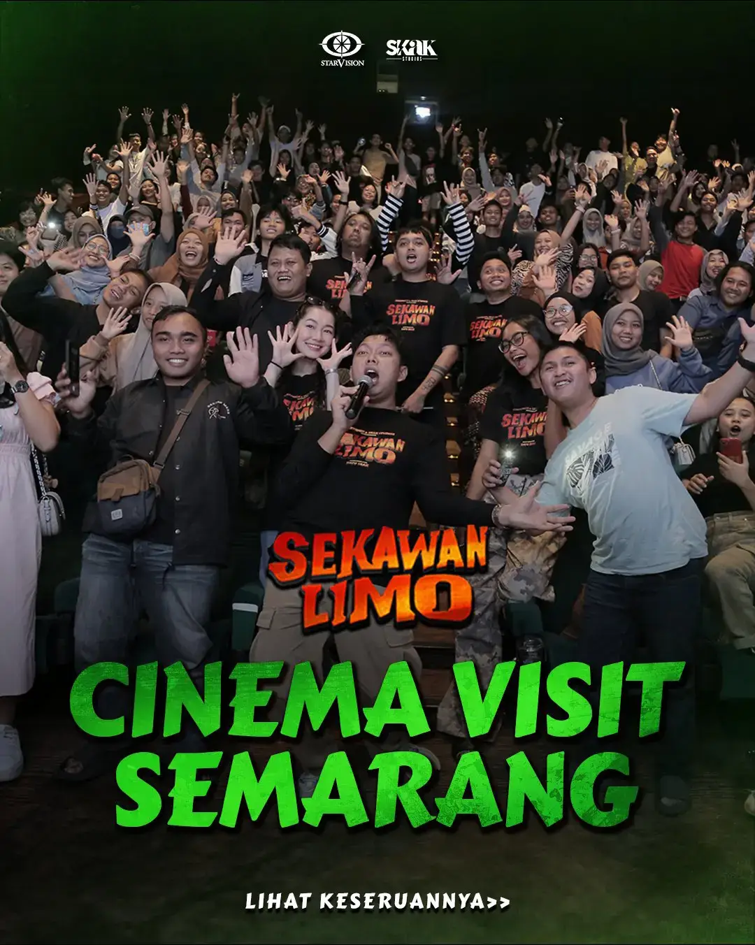 Alhamdulillah 🙏 Matur nuwun Semarang ramai pollll nobar SEKAWAN LIMO 🔥🔥🔥 #SekawanLimo #FilmSekawanLimo #KawalSekawanLimo 