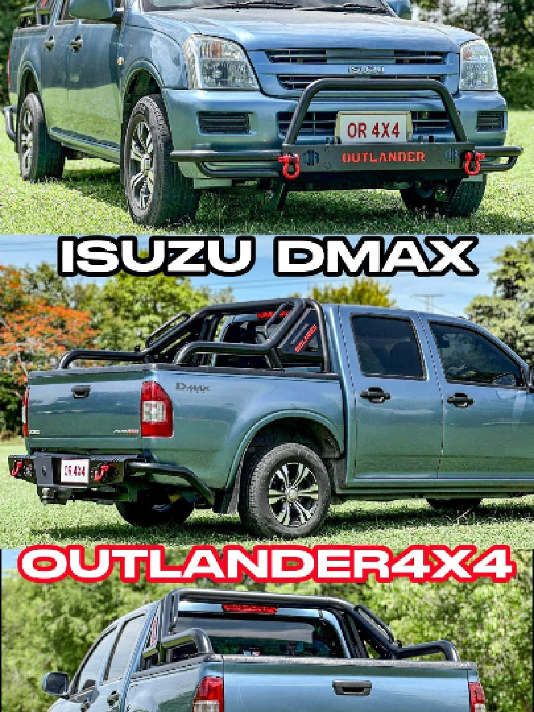 Isuzu Dmax จัดชุดเต็ม💯❤️ ติดตั้งกันชนหน้าร็อกกี้ , กันชนท้ายR-1 , โรบาร์คลาสสิกV.2 🏆 #Outlander4x4 #ชุดเเต่งออฟโรด #กันชนหน้าร็อกกี้ #กันชนท้ายr1 #โรบาร์คลาสสิก #isuzudmax4x4