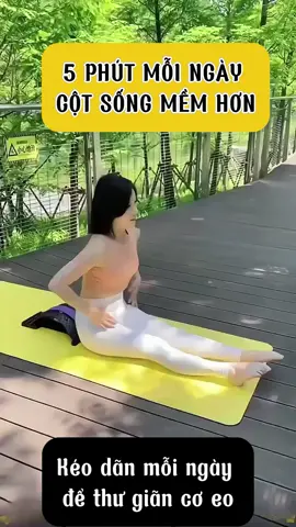 Nằm 5 phút mỗi ngày giúp cột sống mềm hơn #gym #yoga #thethao #phunu 